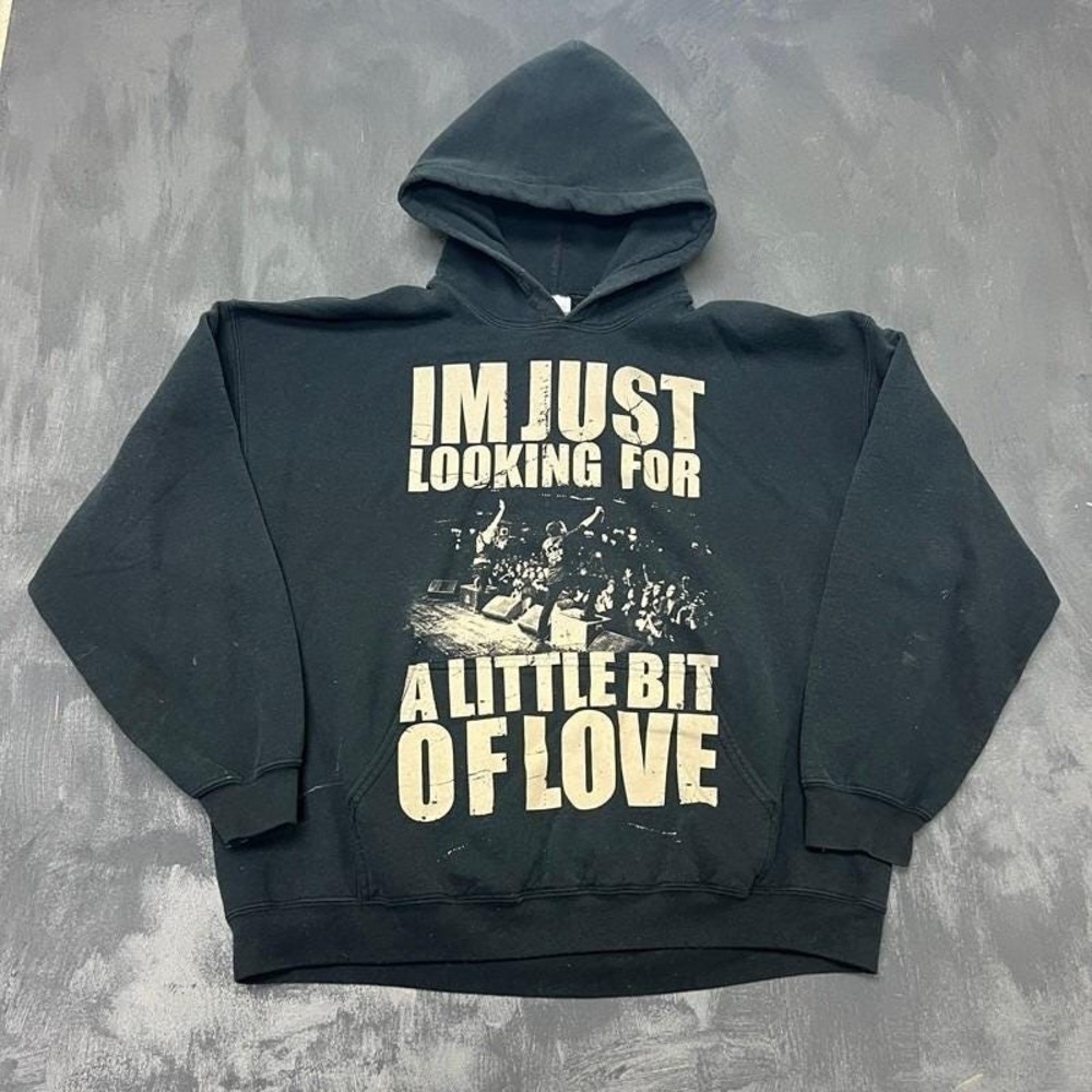 Vintage Crown The Empire Hoodie Mens XL Black 2000s